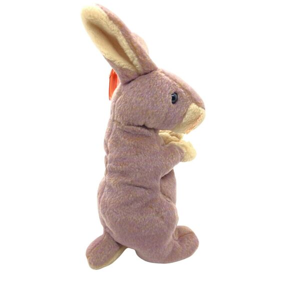 Ty Bunny Rabbit Toy Unisex Kids Purple Beanie Babies 2000 Springy Lightweight 6" - Picture 2 of 14
